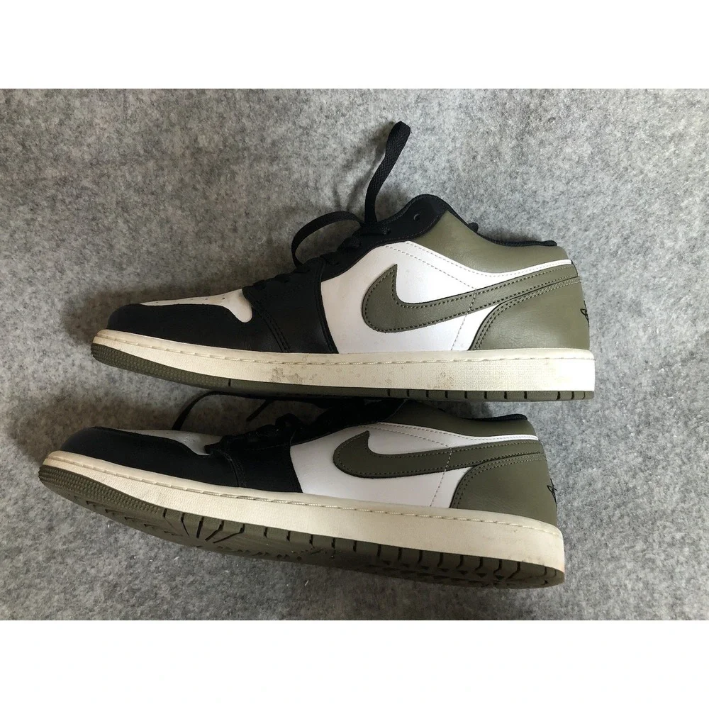 Nike Air Jordan Sneakers Mens 13 1 Low Black Toe Medium Olive 553558-092